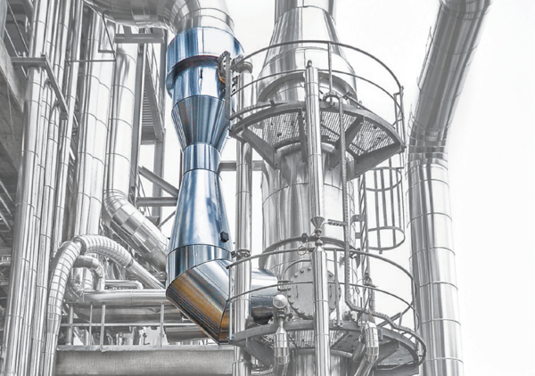 Dedusting system with Körting Venturi scrubber