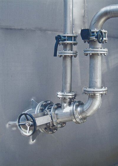 Ejektor von außen in der Behälterwand